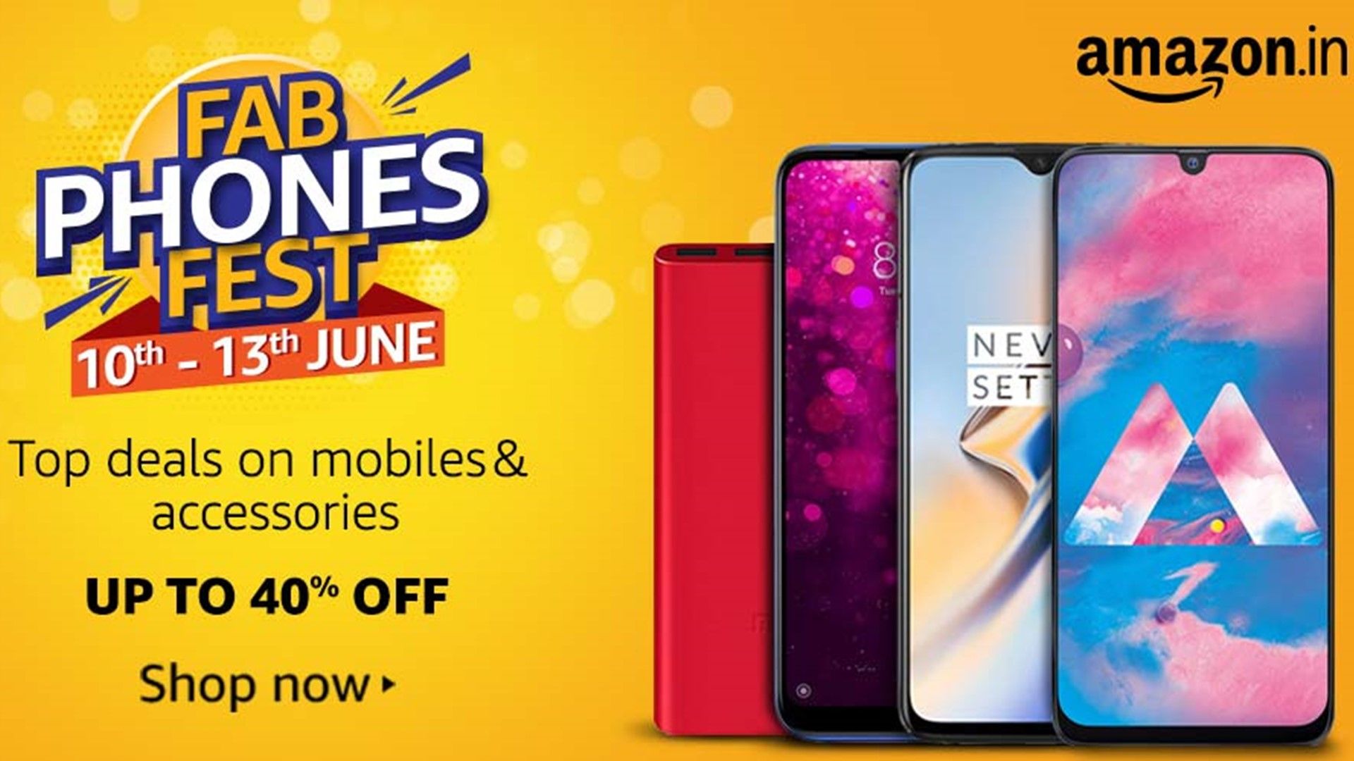 Amazon India Fab Phones Fest 2019 kicks off with upto 40 off on