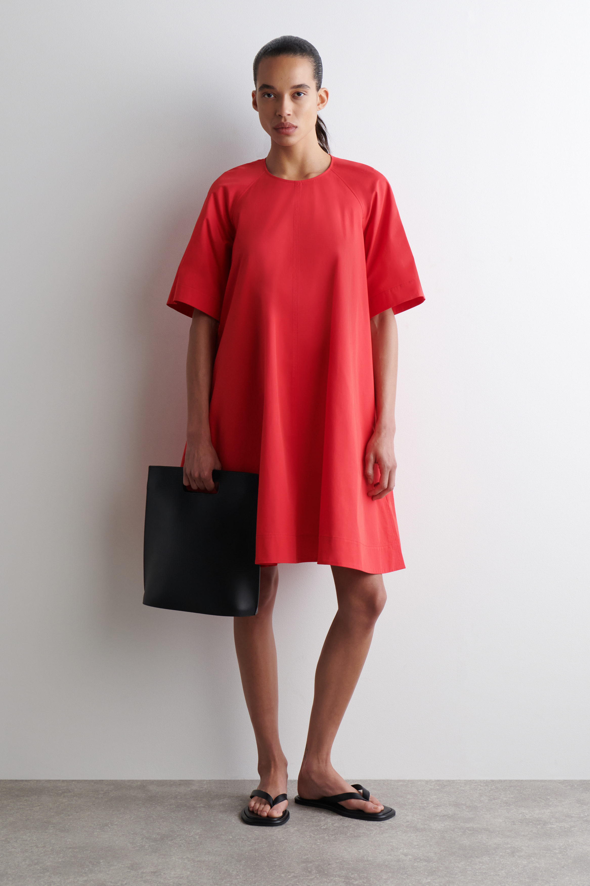 Tie-Back A-Line Mini Dress
