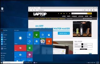 windows 10 home page screenshot