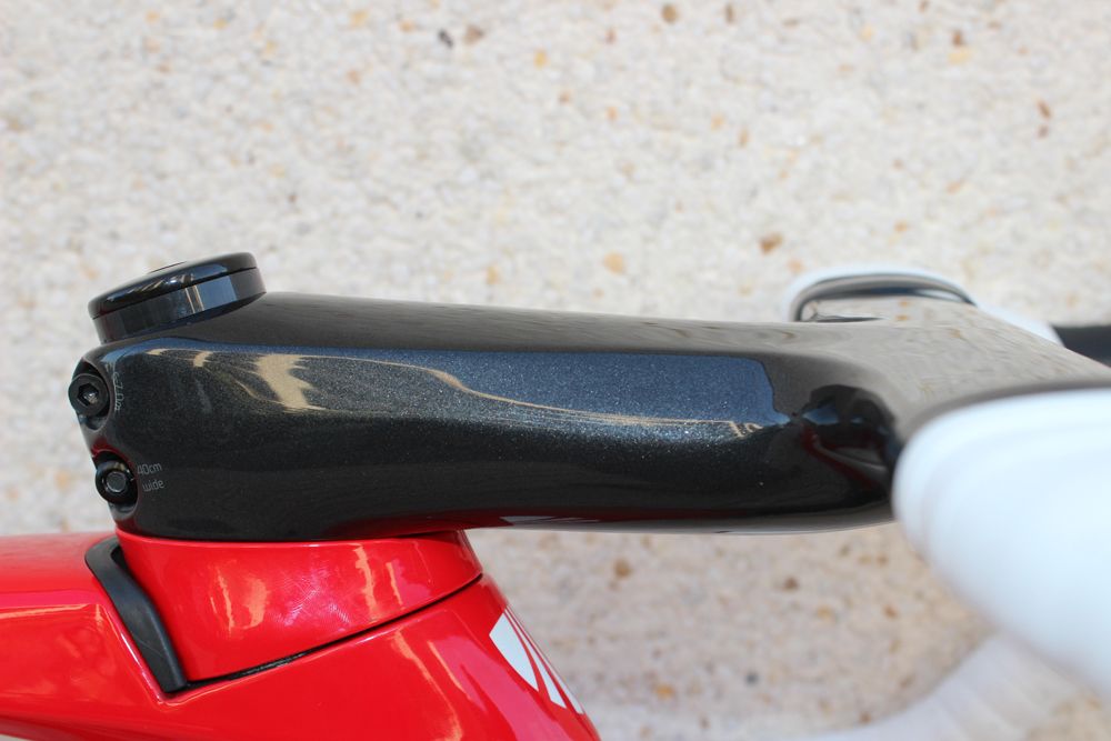 The Madone has an integrated bar and stem set-up