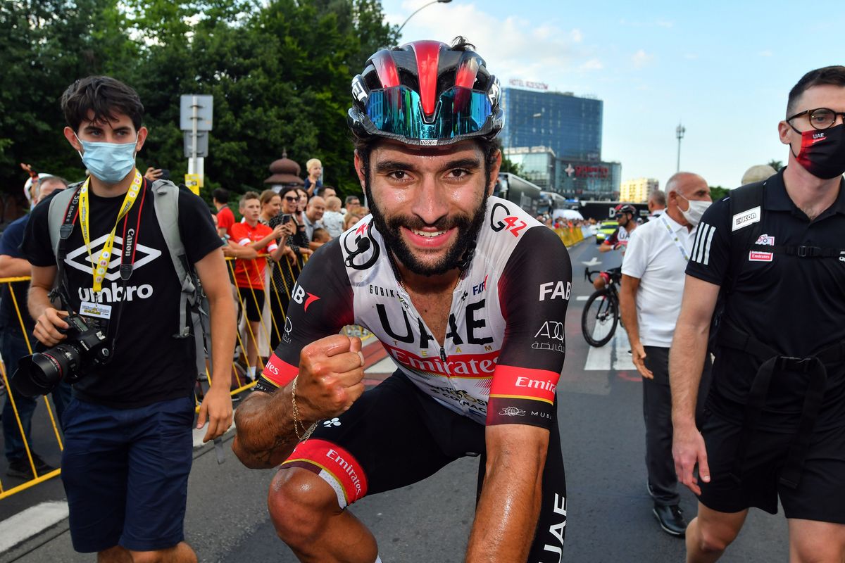 Tour de Pologne 2021 78th Edition 3rd stage Sanok Rzeszow 2264 km 11082021 Fernando Gaviria COL UAE Team Emirates photo Dario BelingheriBettiniPhoto2021