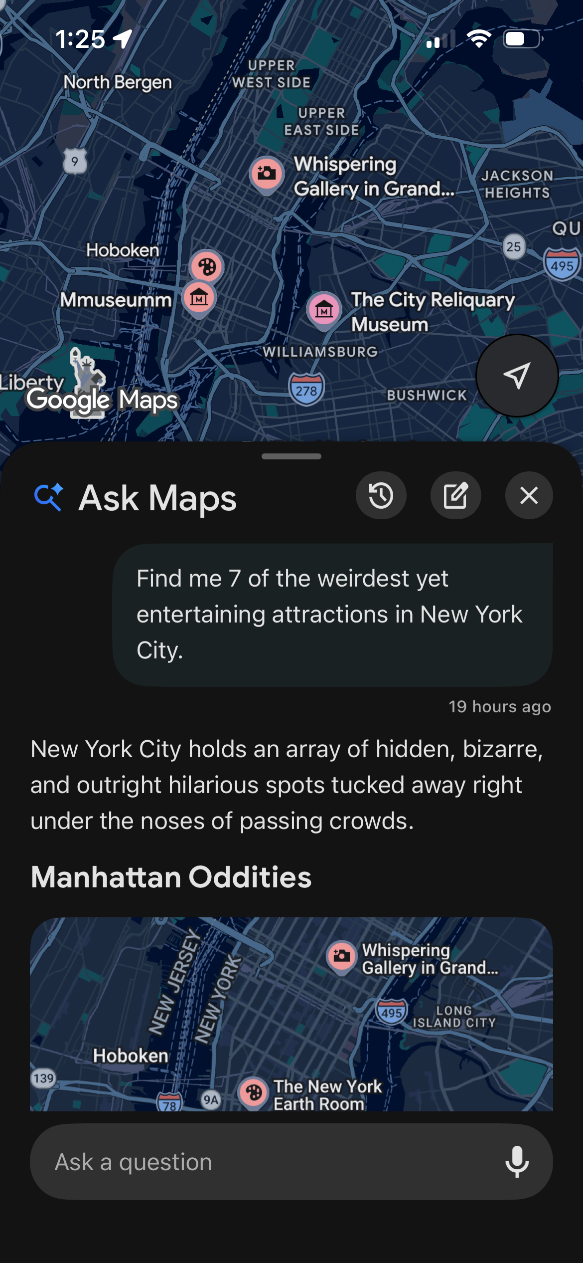 ask maps google