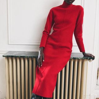 Zara Wool Midi Jumper Dress