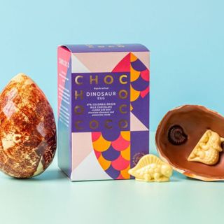 The Milk and White Chocolate Dinosaur Easter Egg from Chococo