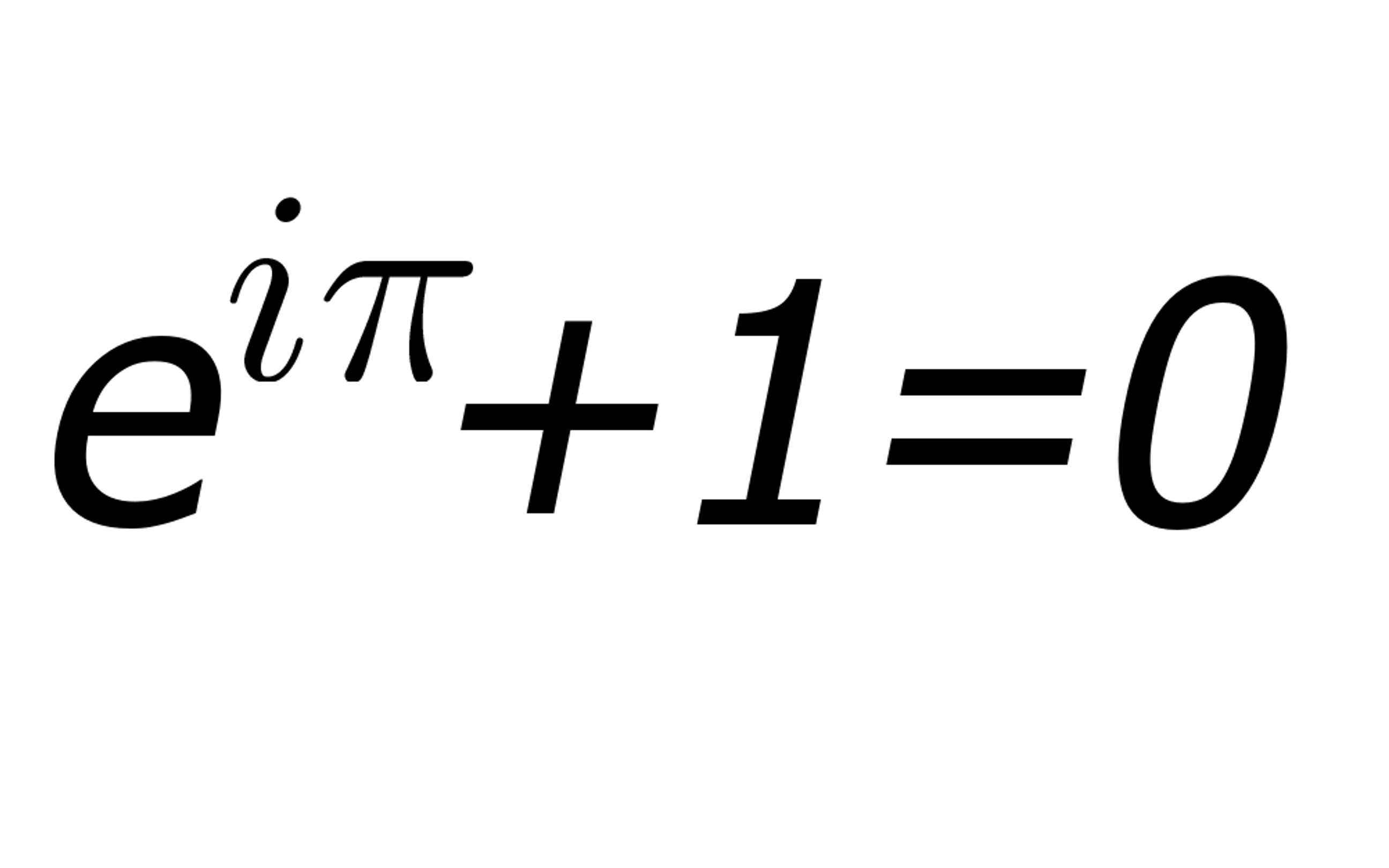 Image of Euler's Identity.