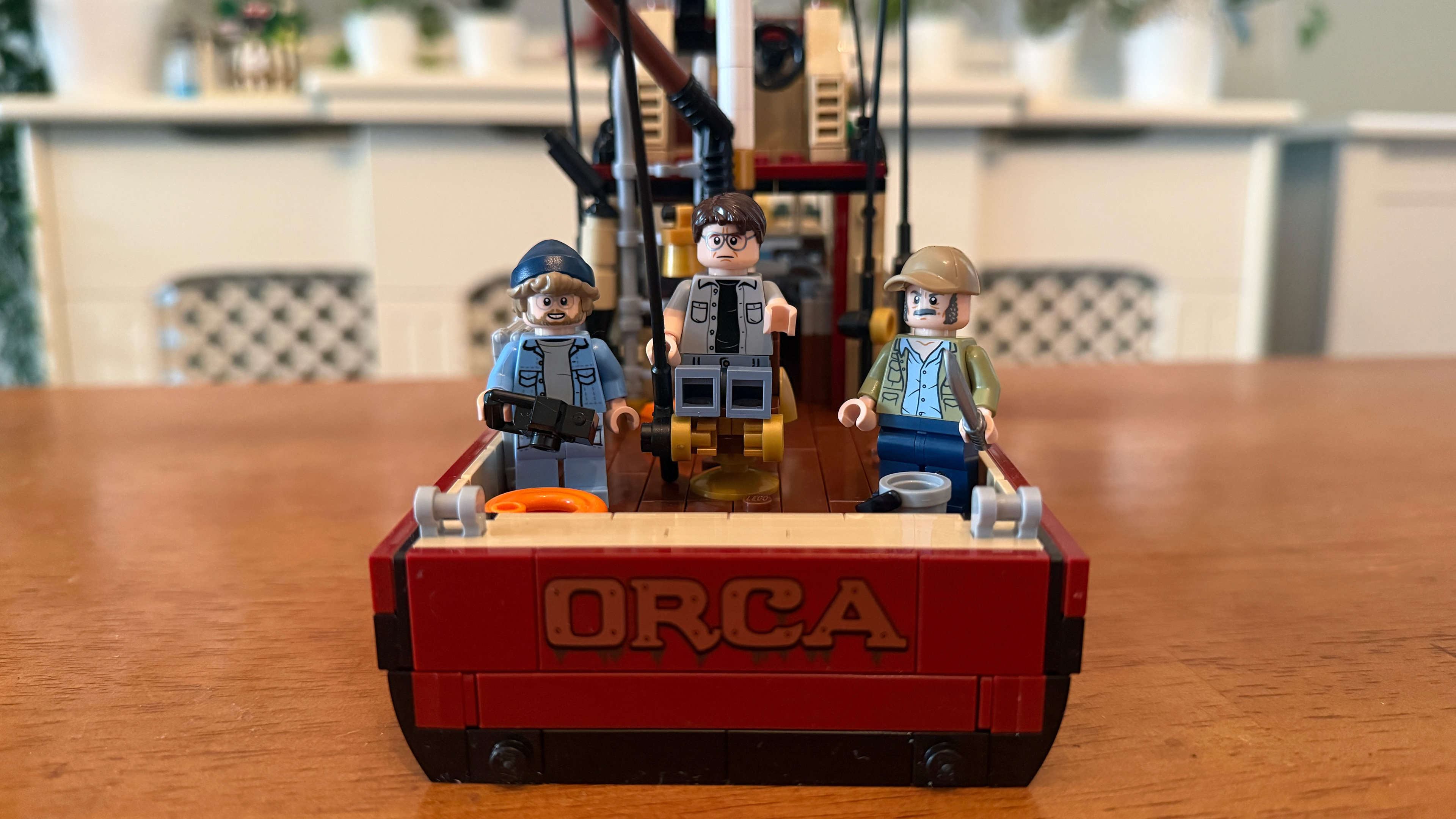 Read detail of the Orca from Lego Jaws (21350)