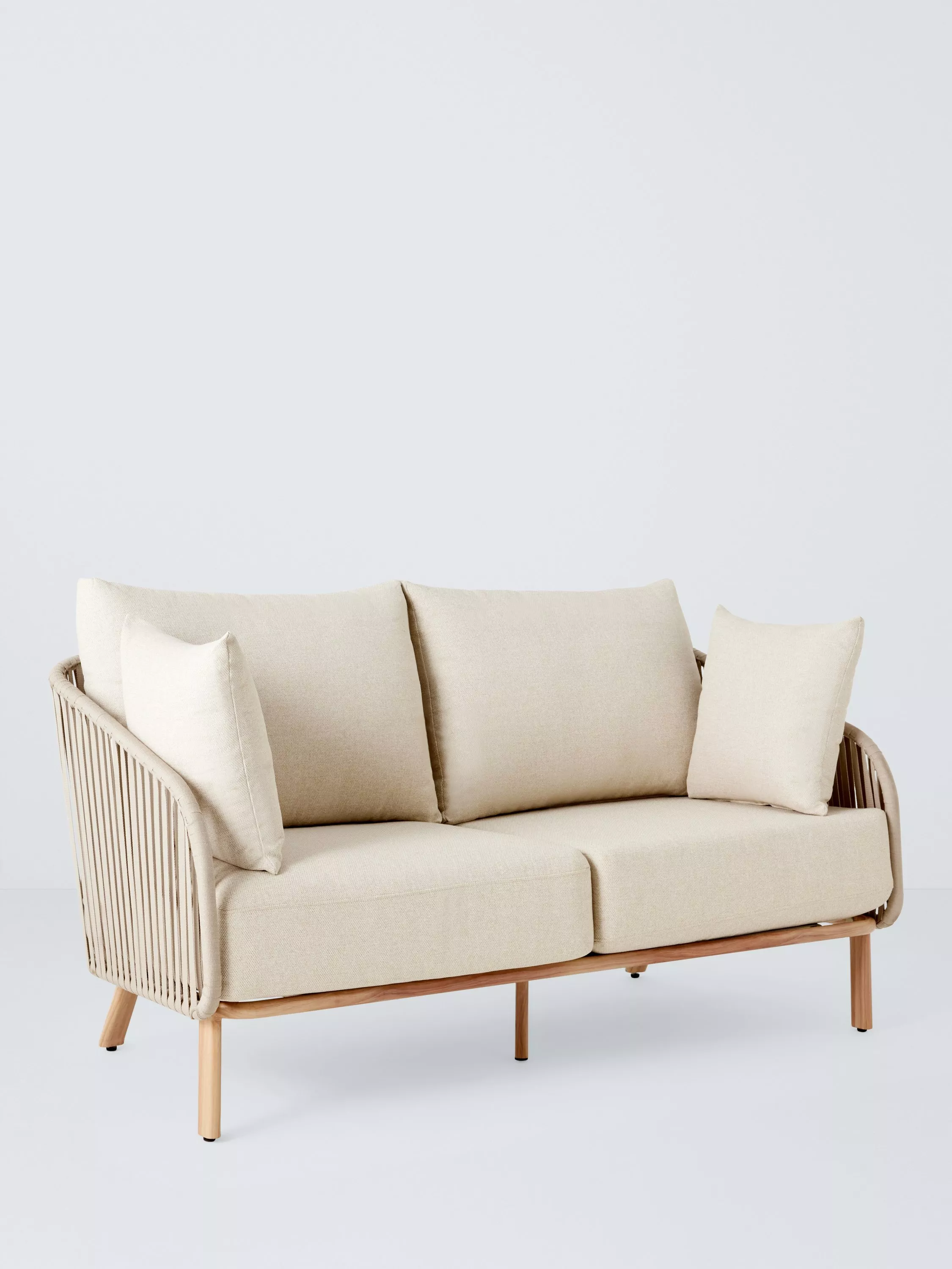 John Lewis Flat Rope Weave 2-Seater Garden Sofa