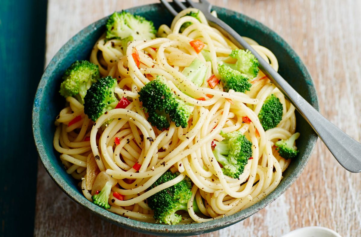 image of Gino d'Acampo's Zesty Broccoli and Courgette Spaghetti recipe by Good to Know
