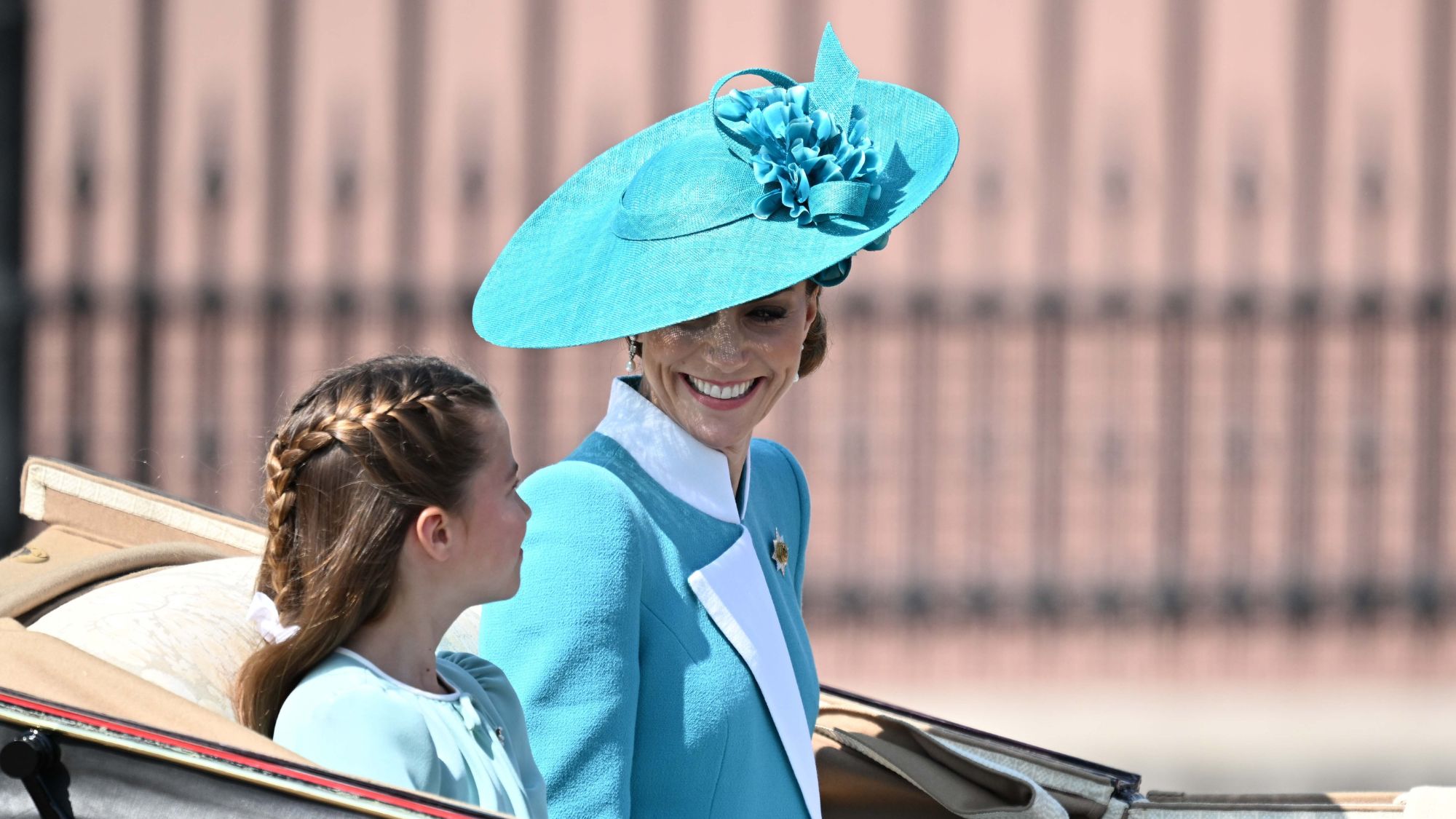 The Princess of Wales and Princess Charlotte attend Trooping the Colour in 2025