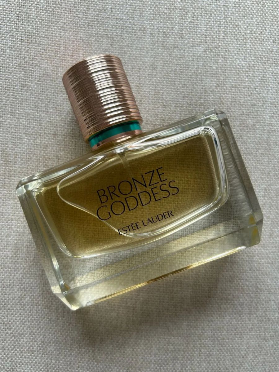 A bottle of Estee Lauder Bronze Goddess