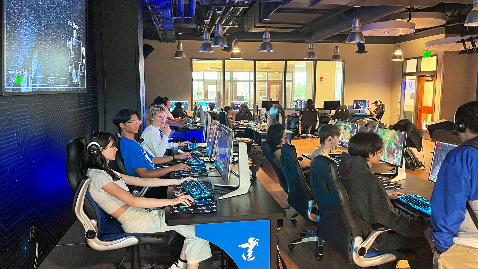 MTSU’s LEVELUp Arena with an abundance of esport players. 