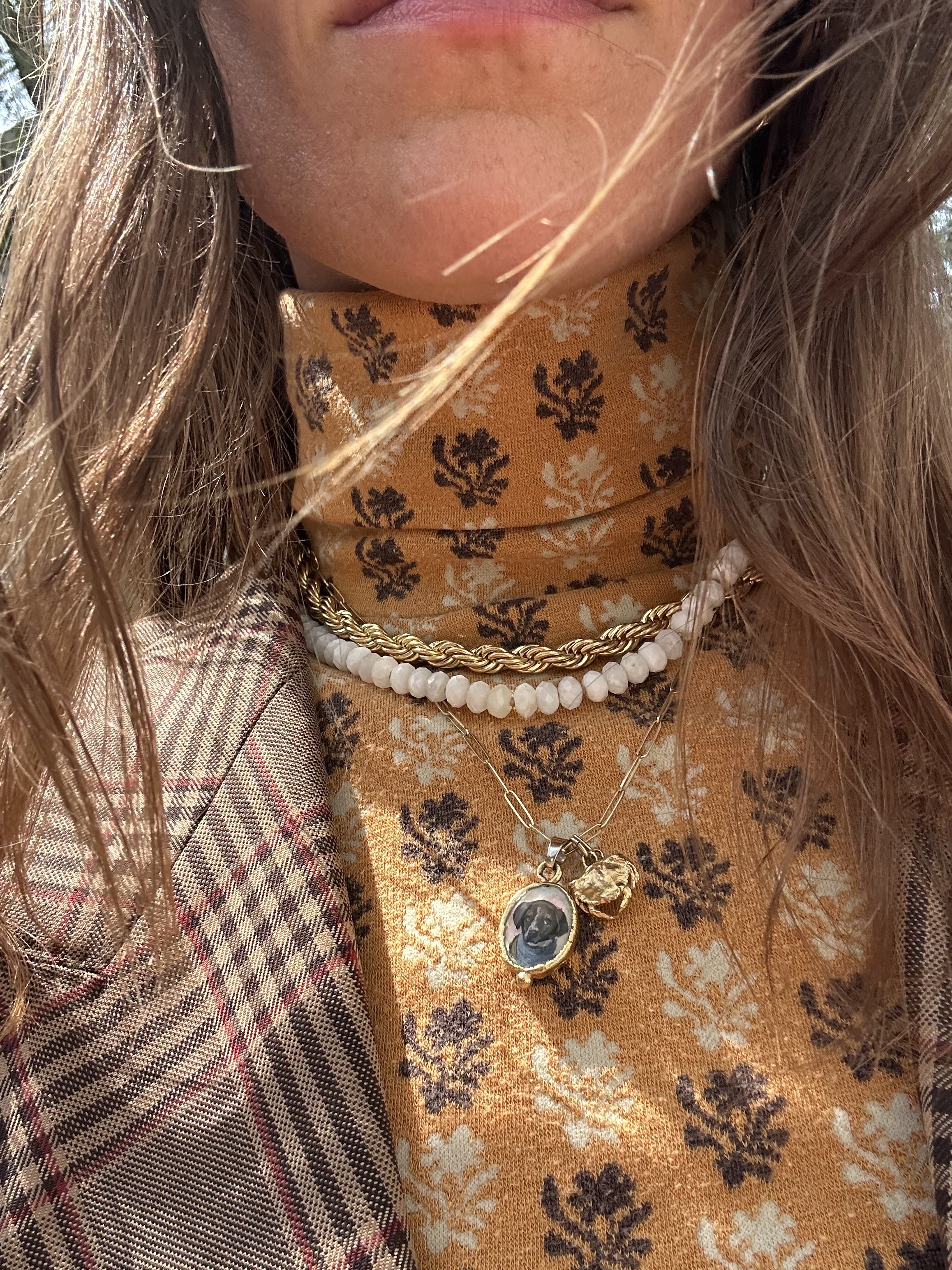 Julia Gal Styles Her Beaded Necklaces For Fall