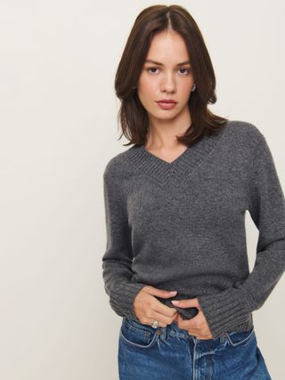 Dulce Cashmere V-Neck Sweater