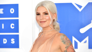 Carly Aquilino attends the 2016 MTV VMA's at Madison Square Garden NYC