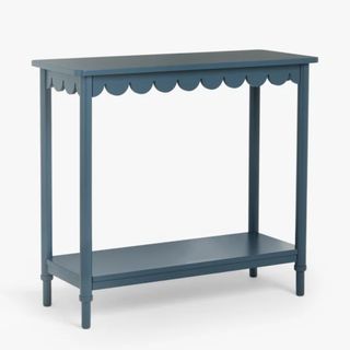 John Lewis Anyday Hem Console Table, Loch Blue