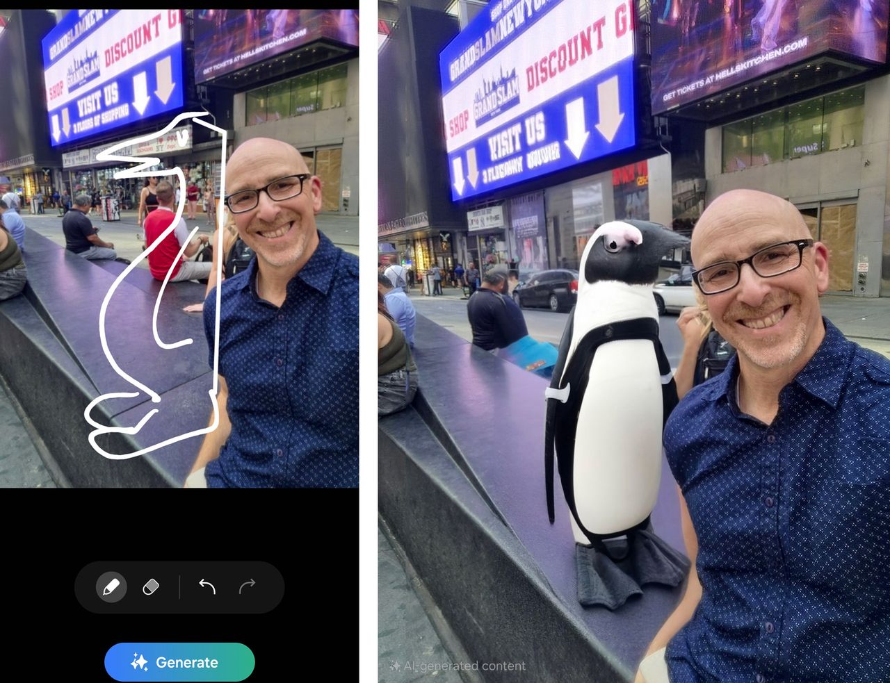 Galaxy AI Sketch to Image on Photos