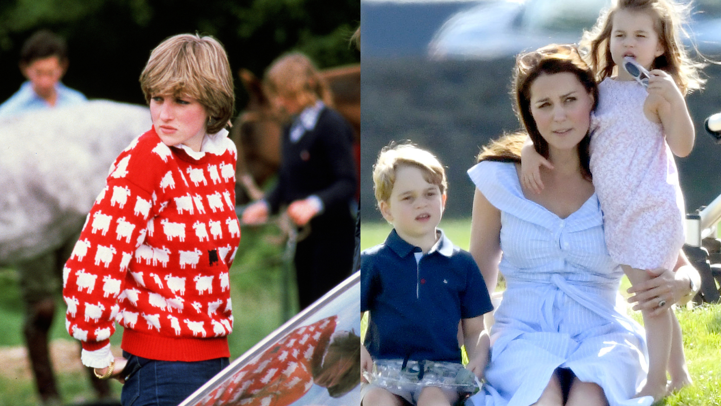 polo - diana, kate and the kids