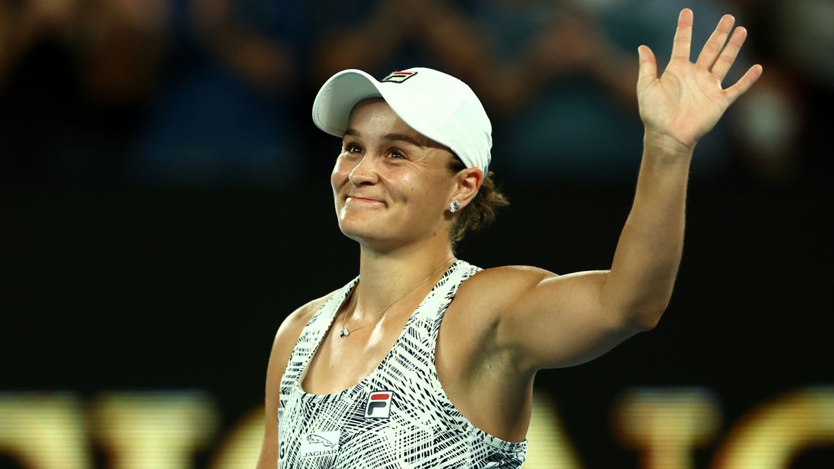 Ashleigh Barty at the 2022 Australian Open.