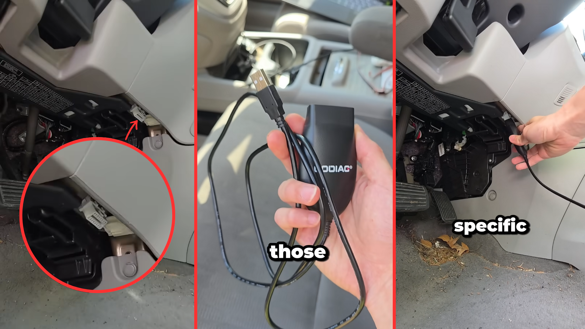 OBD2-to-USB cable