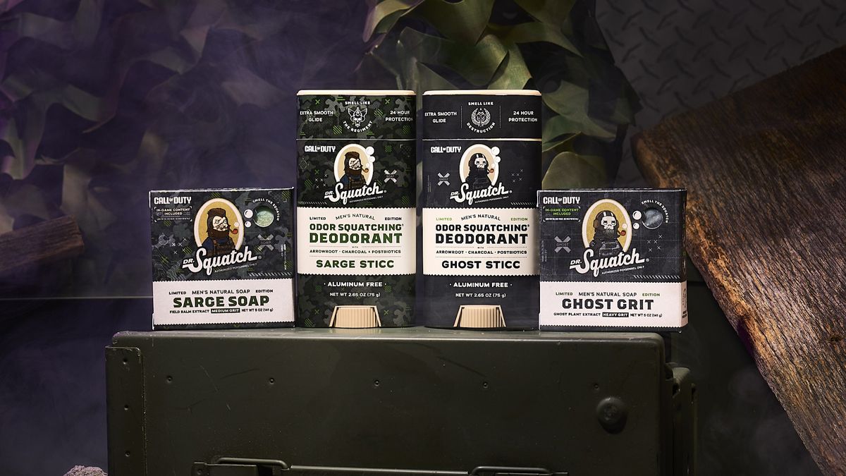 The new Dr. Squatch Call of Duty collection.