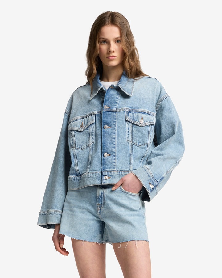 7 For All Mankind, Oli Cropped Trucker Jacket