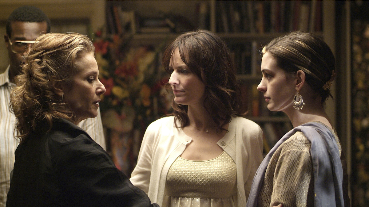Anne Hathaway, Rosemarie DeWitt, and Debra Winger in Rachel Getting Married