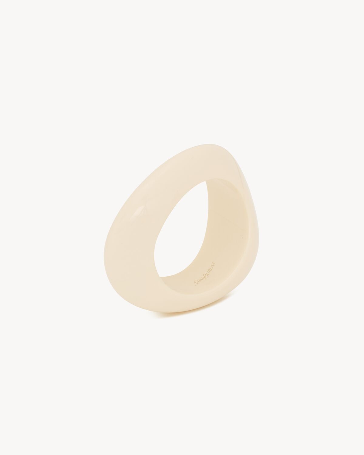 Women's Organic Bangle in Resin in Ivory