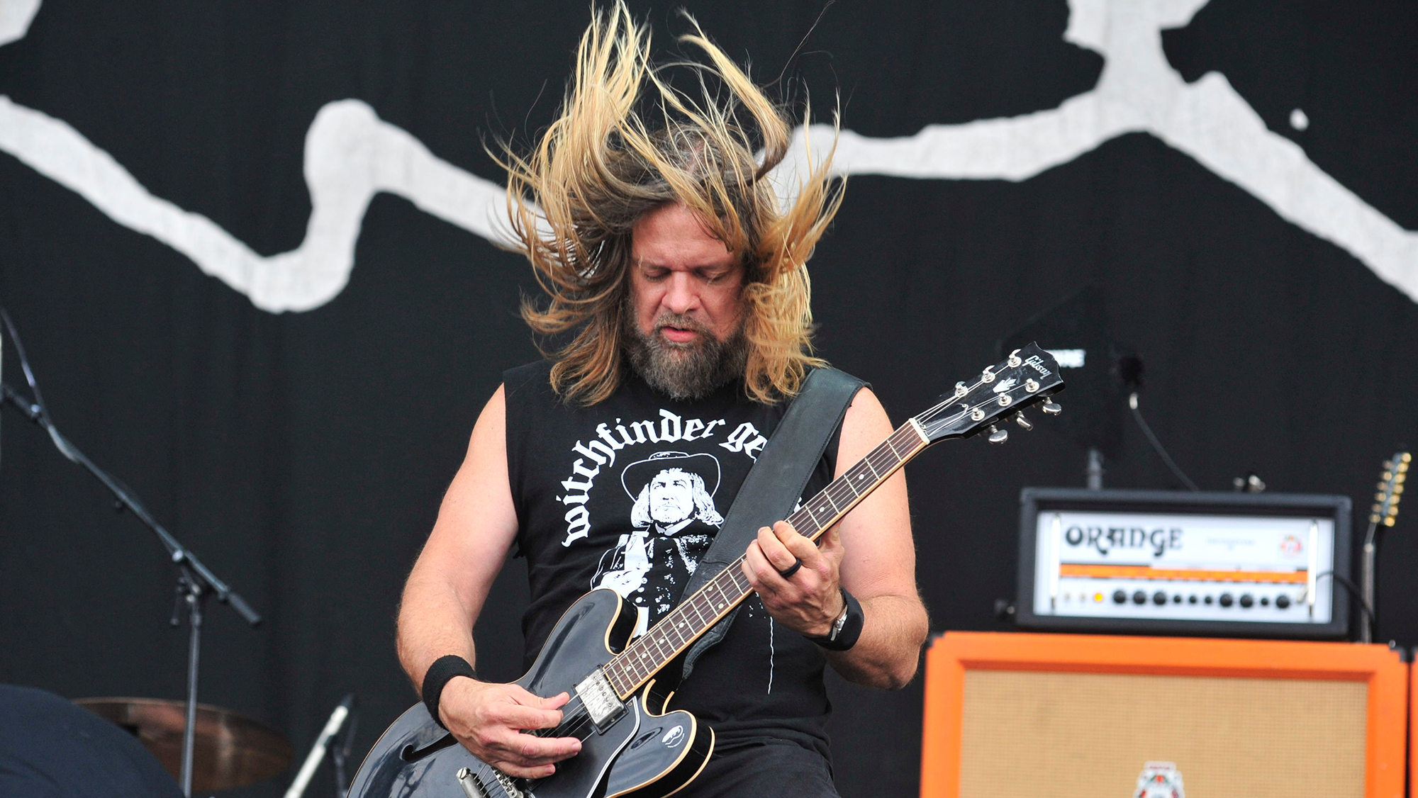 Pepper Keenan of American heavy metal group Down performing live on the Main Stage at Download Festival on June 14, 2013.
