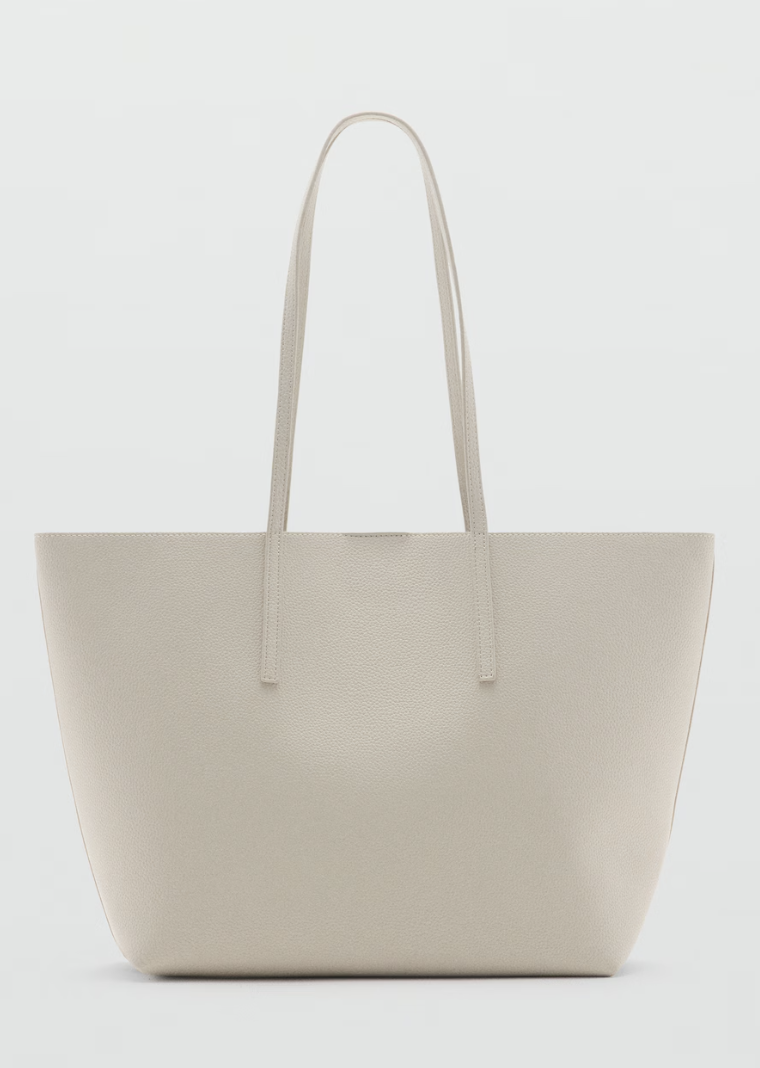Mango, Pebbled Effect Shopper Bag - Women | Mango Usa