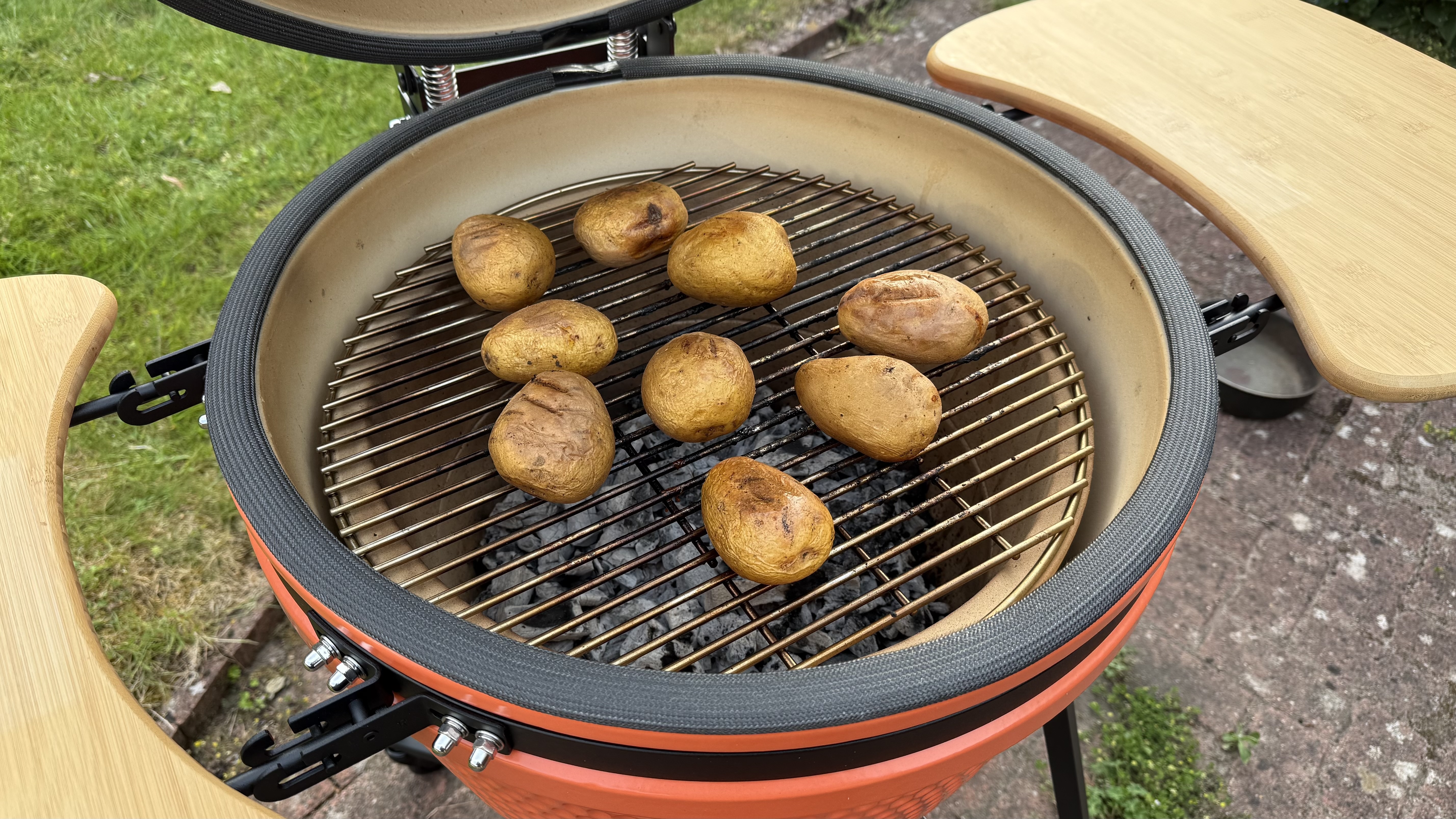 GoodHome Sagami Orange Charcoal Egg 