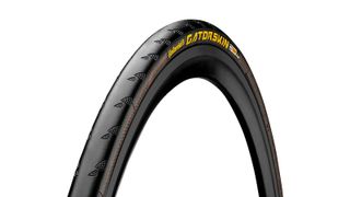 A stock image of the Continental Gatorskin tyre on a white background