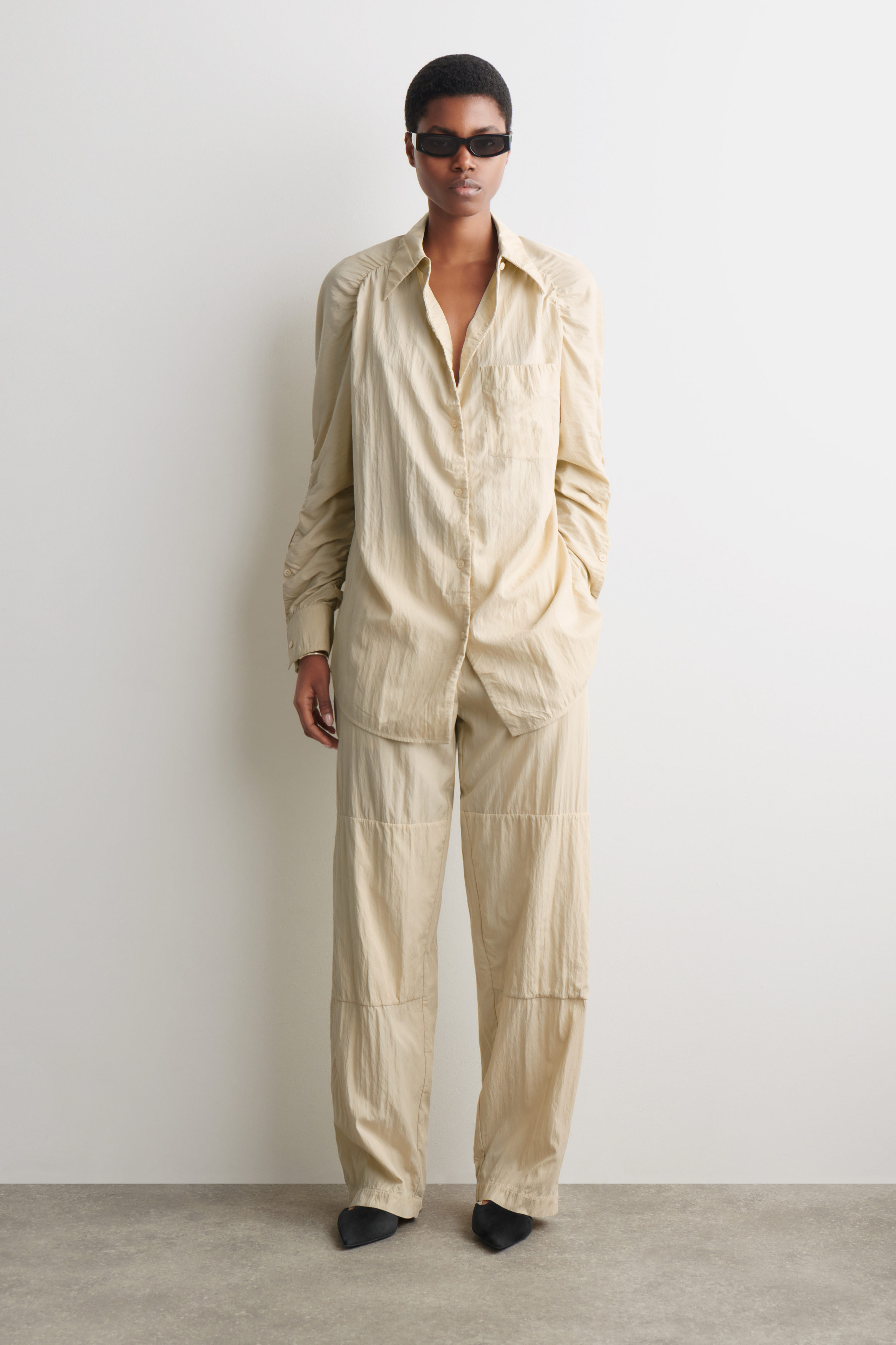 Handmade Crinkled-Silk Shirt