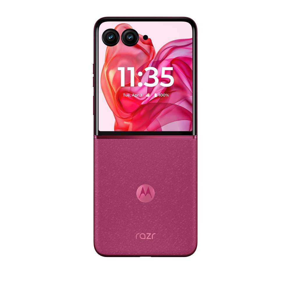 The Motorola Razr Plus 2024 in Hot Pink