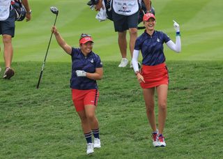 Nelly Korda and Megan Khang