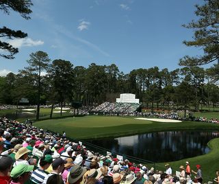 the 15th hole at Augusta National