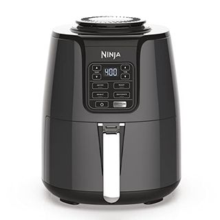 Ninja Air Fryer, Roast, Bake, Air Fry, Roast, Broil, Reheats, & Dehydrates, 4-In-1, Fries, Frozen Food, Veggies, and Juicy Meat, Less Oil, Easy Meals, Healthy Meals, Compact, 4 Qt, Grey, Af101