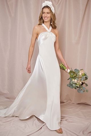 Eve Open-Back Silk Gown