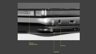It s the first phone to be made out of titanium and ceramic