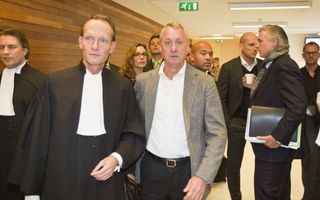 Johan Cruyff in court to block the appointment of Louis van Gaal as a director at Ajax in December 2011.