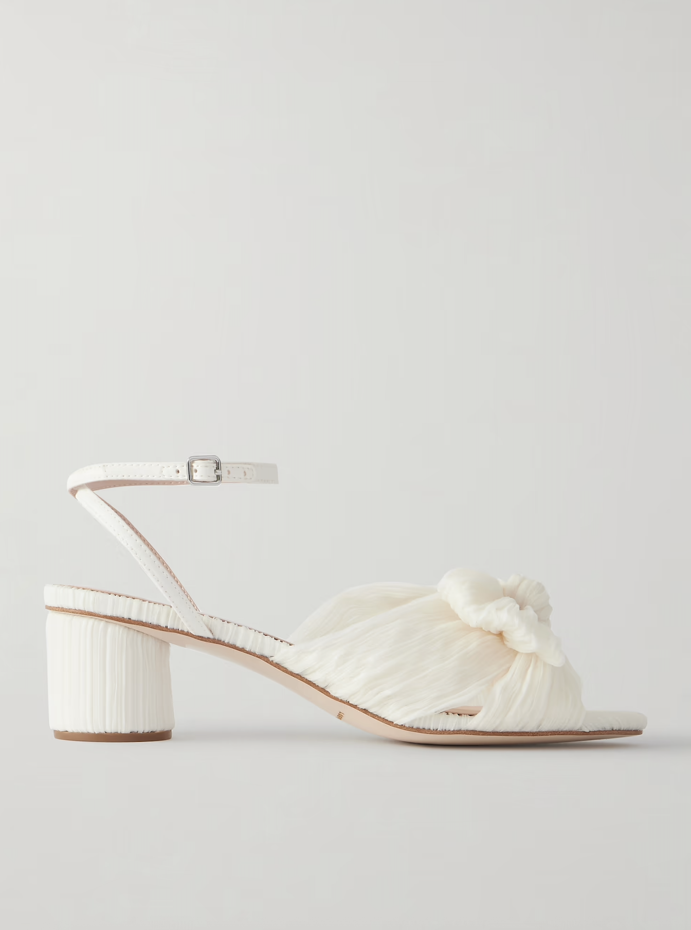 Loeffler Randall, Dahlia bow-embellished pliss&amp;eacute;-organza sandals