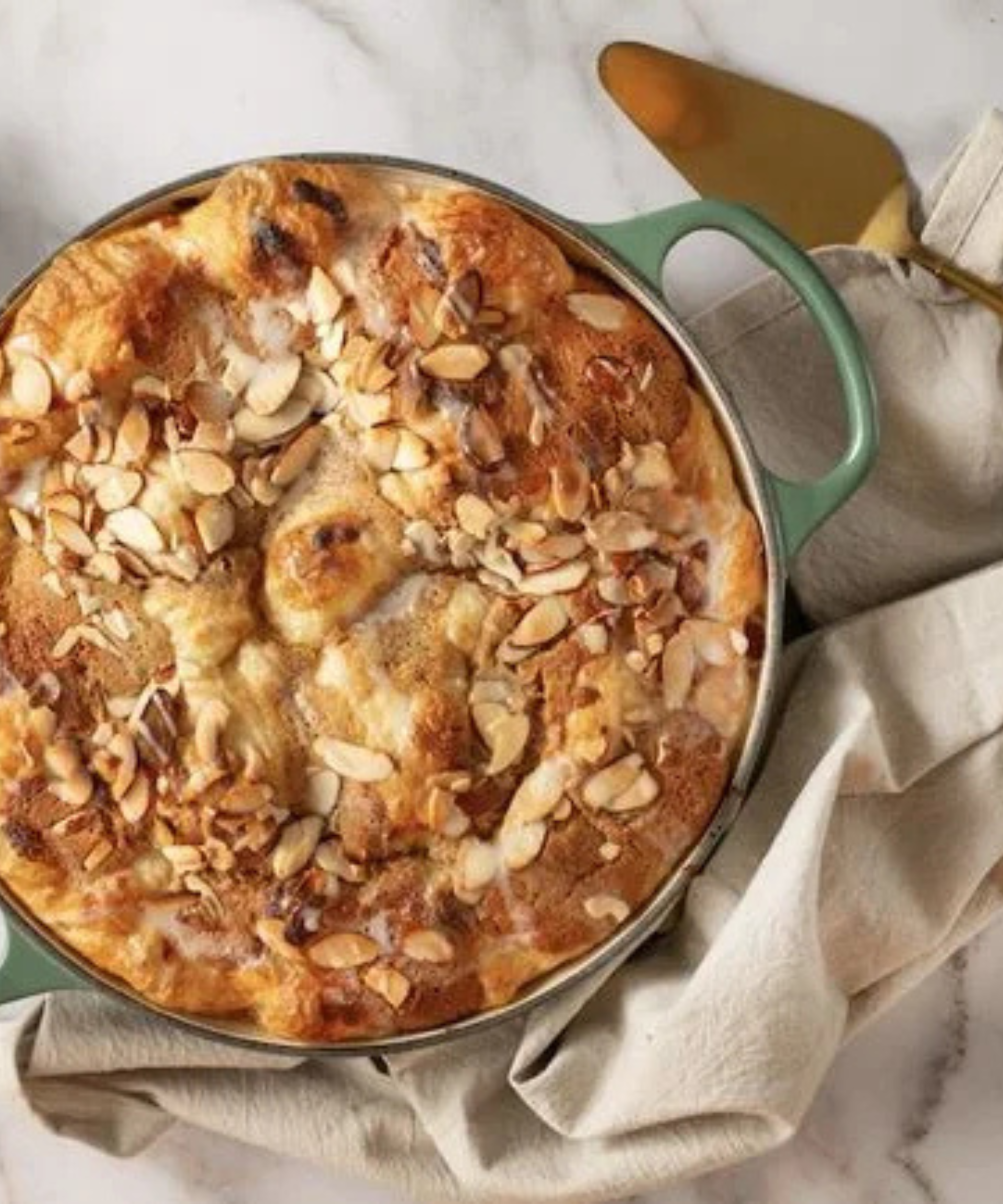 Le Creuset Almond Croissant Focaccia Recipe