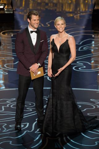 Chris Hemsworth And Charlize Theron At The Oscars