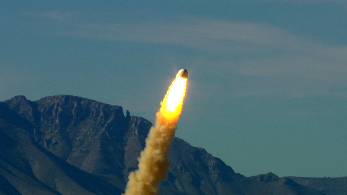 Blue Origin Crew Capsule Escape Test