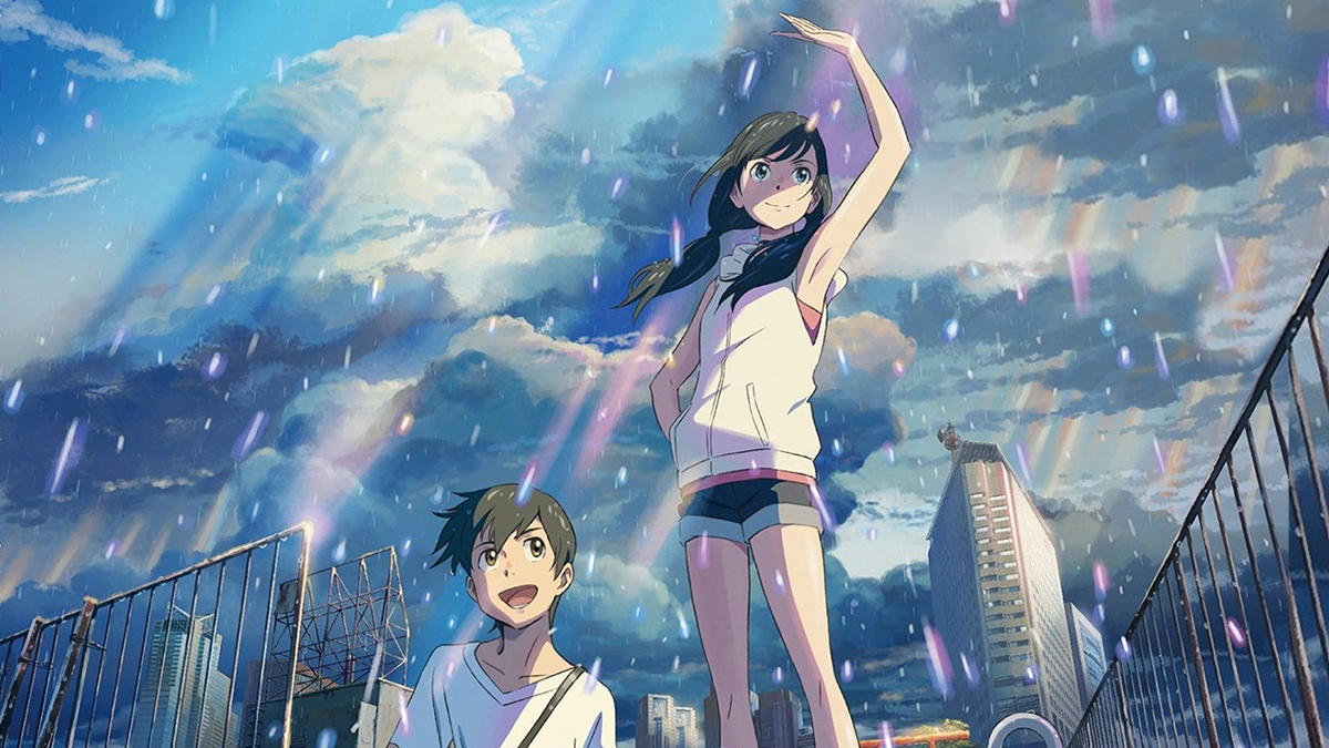 A promotional still from Weathering With You