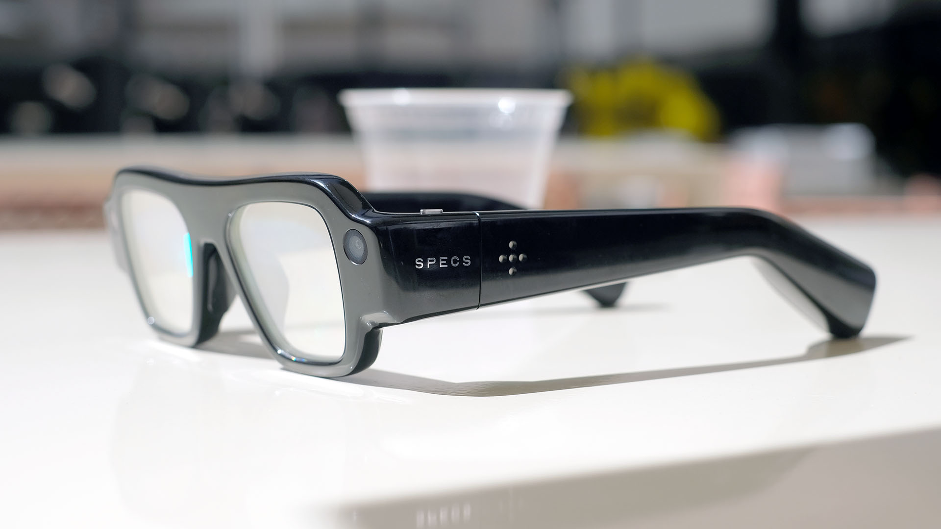 A photo of the Snap Specs glasses.