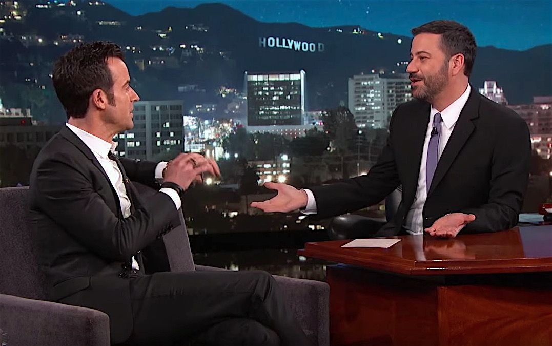 Jimmy Kimmel and Justin Theroux discuss Theroux&amp;#039;s bachelor party