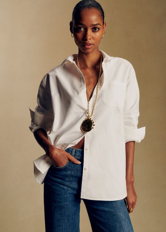 Max Shirt - Casual White - Organic Cotton - S&amp;eacute;zane