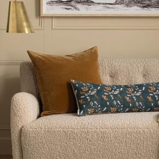 Bellevue Yellow Velvet Pillow Cover