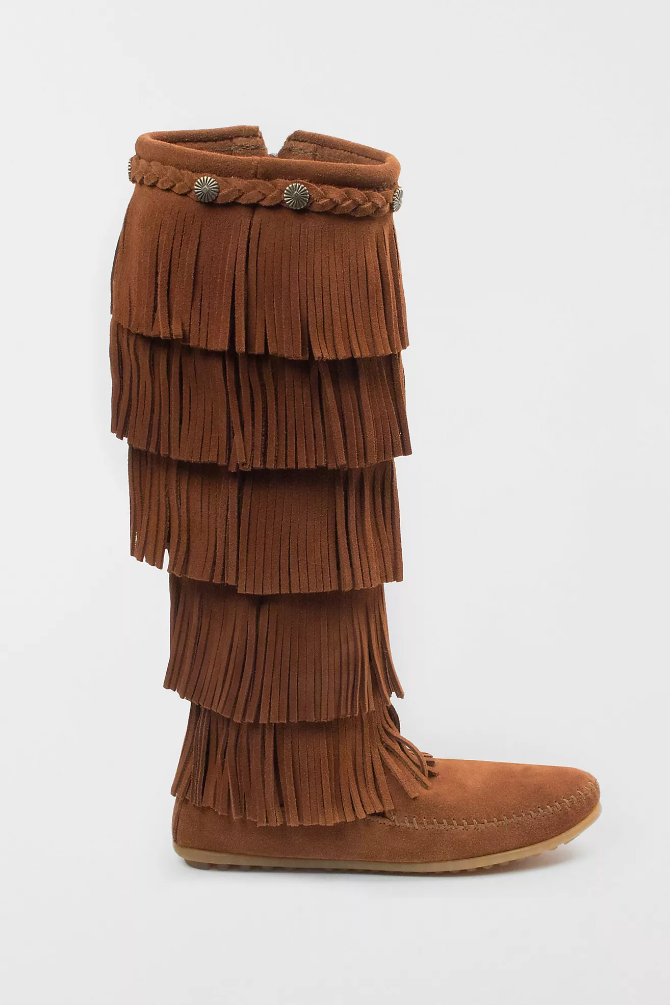 Minnetonka Suede 5-Layer Fringe Boot