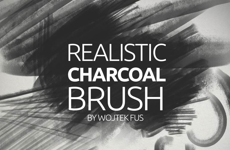 Photoshop brushes: Realistic charcoal 